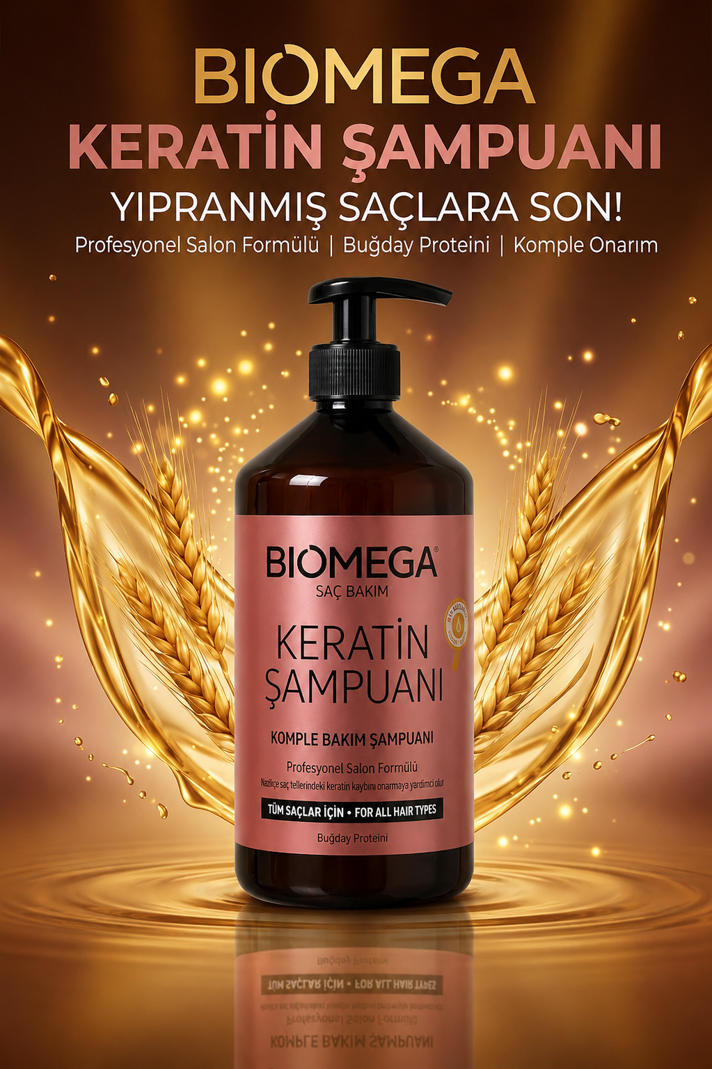 Biomega Keratin Şampuanı – Profesyonel Komple Bakım