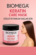 Biomega Keratin Saç Bakım Maskesi – Profesyonel Onarım ve İpeksi Yumuşaklık