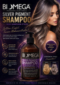 Biomega Silver Şampuan – Mor & Mavi Pigment Teknolojisi ile Kusursuz Soğuk Sarılar